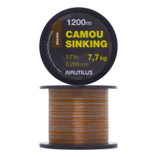 Леска монофильная Nautilus Camou Brown Sinking 0,286мм 1200м (brown)