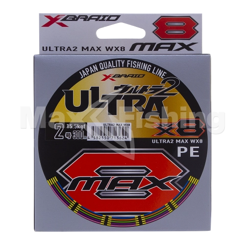 Шнур плетеный YGK Ultra2 Max WX8 #2,0 0,235мм 300м (5color) - 3 рис.