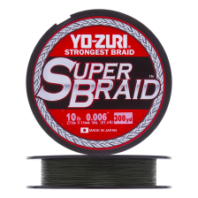 Шнур плетеный Yo-Zuri PE Superbraid 0,15мм 270м (dark green)