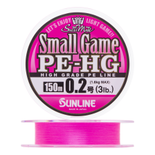 Шнур плетеный Sunline Small Game PE-HG X4 #0,2 0,074мм 150м (pink)