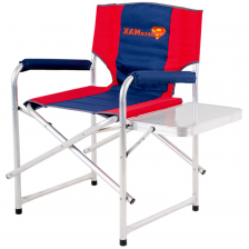 Кресло складное НПО Кедр Supermax AKSM-02 (алюминий) со столиком красно-синий