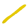 Приманка силиконовая Libra Lures Fatty D'Worm Tournament 55мм #007 Yellow