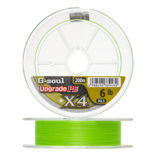 Шнур плетеный YGK G-Soul Upgrade PE X4 #0,3 0,090мм 200м (green)