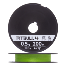 Шнур плетеный Shimano Pitbull 4 #0,5 0,117мм 200м (lime green)