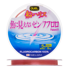 Флюорокарбон Duel Pink Fluorocarbon Fish Cannot See #5,0 0,370мм 100м (stealthpink)