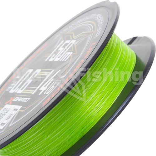 Шнур плетеный YGK X-Braid Upgrade PE X8 #0,6 0,128мм 150м (green) - 3 рис.