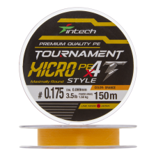Шнур плетеный Intech Tournament Micro Style PE X4 #0,175 0,069мм 150м (orange)