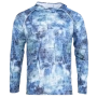Лонгслив FHM Mark Hoodie S принт голубой