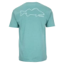 Футболка Simms Walleye Outline T-Shirt L Oil Blue Heather