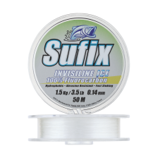 Флюорокарбон Sufix Invisiline Ice Fluorocarbon 0,14мм 50м (clear)