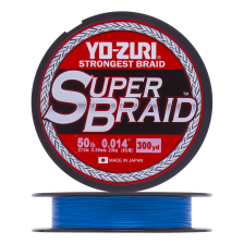 Шнур плетеный Yo-Zuri PE Superbraid 50Lb 0,36мм 270м (blue)