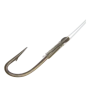Крючок одинарный с поводком Garbolino Bronzed Forged Strong Hooks To Nylon #16 0,10мм (10шт)