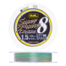 Шнур плетеный Duel PE Super X-Wire 8 #1,5 0,21мм 300м (5Color-Yellow Marking)