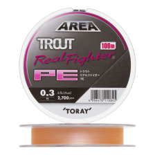 Шнур плетеный Toray Trout Real Fighter PE #0,3 100м (pink)