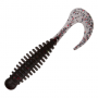 Приманка силиконовая Boroda Baits Phantom 70мм #Черный (Красные Блестки)