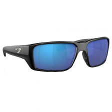 Очки солнцезащитные поляризационные Costa Fantail Pro 580 G Matte Black/Blue Mirror