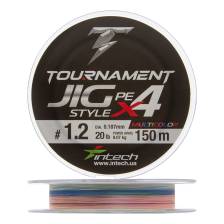 Шнур плетеный Intech Tournament Jig Style PE X4 #1,2 0,187мм 150м (multicolor)