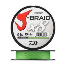 Шнур плетеный Daiwa J-Braid X8E-W/SC + ножницы #1,2 0,16мм 150м (chartreuse)