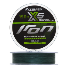 Шнур плетеный Zemex Iron X5 0,24мм 150м (moss green)