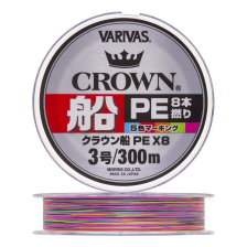 Шнур плетеный Varivas Crown Fune PE X8 #3,0 0,285мм 300м (5color)