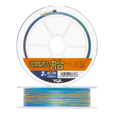 Шнур плетеный YGK Veragass PE X8 Fune #2 0,235мм 200м (multicolor)