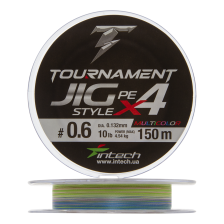 Шнур плетеный Intech Tournament Jig Style PE X4 #0,6 0,132мм 150м (multicolor)
