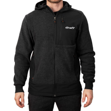 Кофта флисовая Graff 233-P-BL-2 XL серый