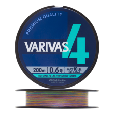 Шнур плетеный Varivas X4 Marking #0,6 0,128мм 200м (multicolor)