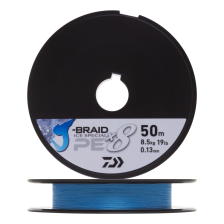 Шнур плетеный Daiwa J-Braid Ice Special x8 PE 0,13мм 50м (island blue)