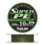 Шнур плетеный Sunline Super PE #1,0 0,165мм 300м (dark green)