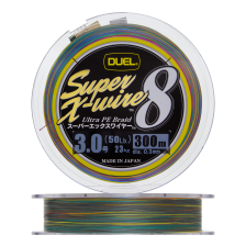 Шнур плетеный Duel PE Super X-Wire 8 #3 0,30мм 300м (5Color-Yellow Marking)