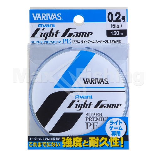 Шнур плетеный Varivas Avani Light Game Super Premium PE X4 Center Marking #0,2 0,074мм 150м (blue) - 3 рис.