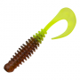 Приманка силиконовая Boroda Baits Phantom 70мм #Моторное масло/Лимон