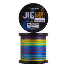 Шнур плетеный Tokuryo JiggingPro X8 PE #6,0 0,40мм 1200м (5color)