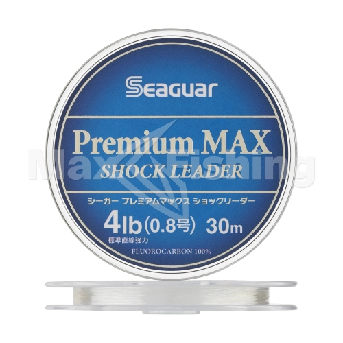 Флюорокарбон Kureha Seaguar Premium MAX Shock Leader #0,8 0,148мм 30м (clear)