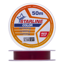 Леска монофильная IAM Starline 0,128мм 50м (red)
