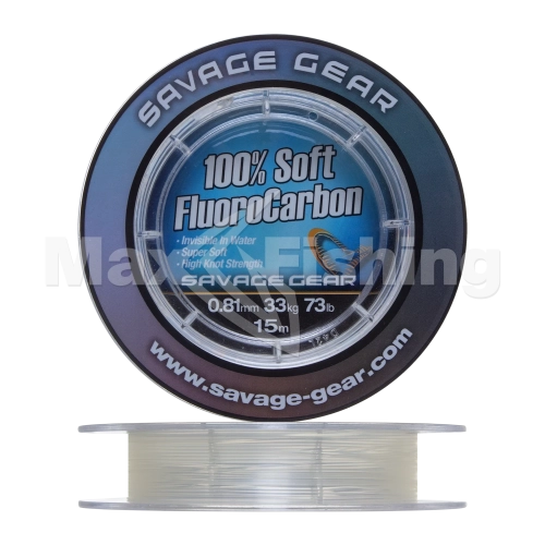 Флюорокарбон Savage Gear Soft Fluorocarbon 0,81мм 15м (clear)