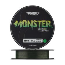 Шнур плетеный Tokuryo Monster X8 #1,2 0,15мм 150м (moss green)