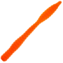 Приманка силиконовая Soorex Pro Soorex Worm 80мм Cheese #106 Orange