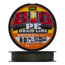 Шнур плетеный Duel Big PE Braid Line #8 0,48мм 275м (dark green)