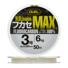 Флюорокарбон Duel H.D. Carbon Max Fluorocarbon 100% #3 0,285мм 50м (clear)