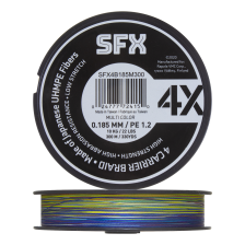 Шнур плетеный Sufix SFX 4X #1,2 0,185мм 300м (multicolor)