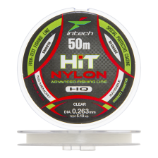 Леска монофильная Intech Hit Nylon 0,263мм 50м (clear)