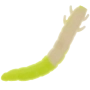 Приманка силиконовая Soorex Pro King Worm 55мм Cheese #305 White/Chartreuse