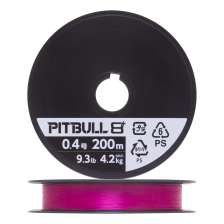 Шнур плетеный Shimano Pitbull 8+ #0,4 0,104мм 200м (tracer pink)