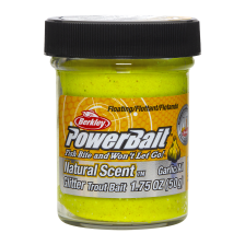 Паста форелевая Berkley PowerBait Natural Scent Glitter Trout Bait 50гр Garlic #Sunshine Yellow