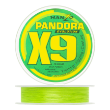 Шнур плетеный Hanzo Pandora Evolution X9 #1,0 0,17мм 150м 150м (green)