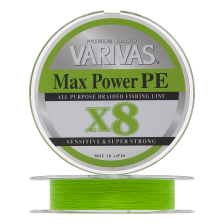 Шнур плетеный Varivas Max Power PE X8 #0,8 0,148мм 150м (lime green)