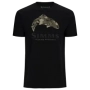 Футболка Simms Trout Regiment Camo Fill T-Shirt 2XL Black