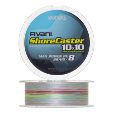 Шнур плетеный Varivas Avani Shore Caster 10x10 Max Power PE X8 #0,6 0,128мм 200м (gray with marking)